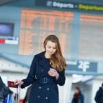 Femme Aeroport Telephone