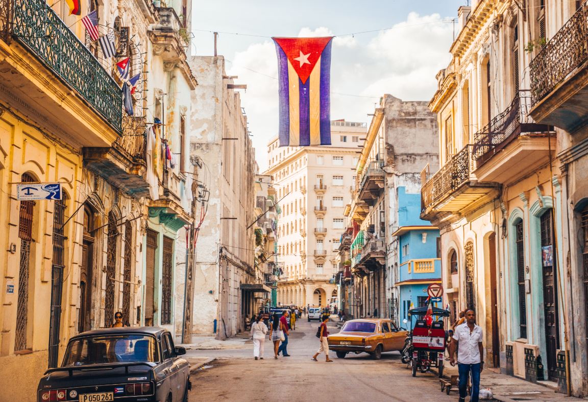 Cuba La Havane Drapeau Cubain