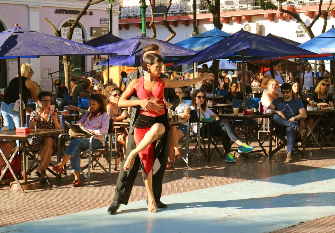 Danseurs De Tango En Argentine