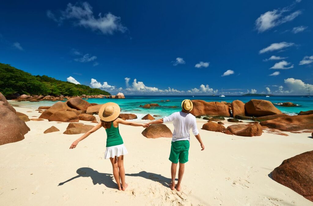Couple Voyage Aux Seychelles