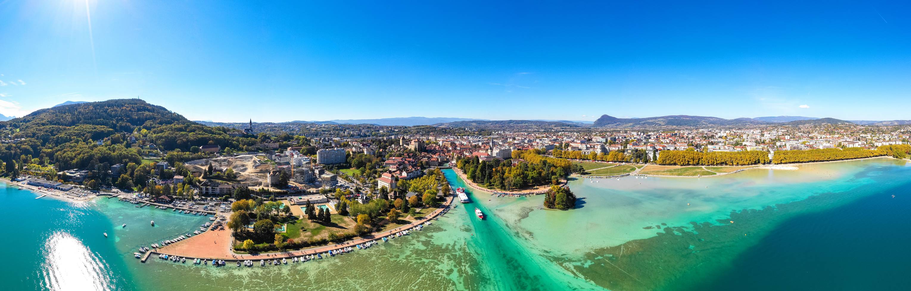 Vue aérienne Annecy