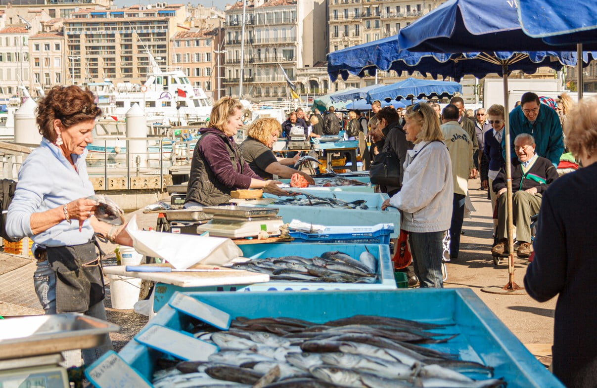 Marché Aux Poissons Vieux Port Marseille