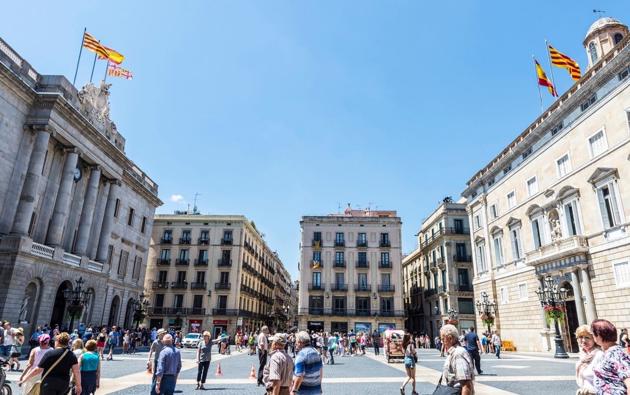 Placa Sant Jaume Barcelone