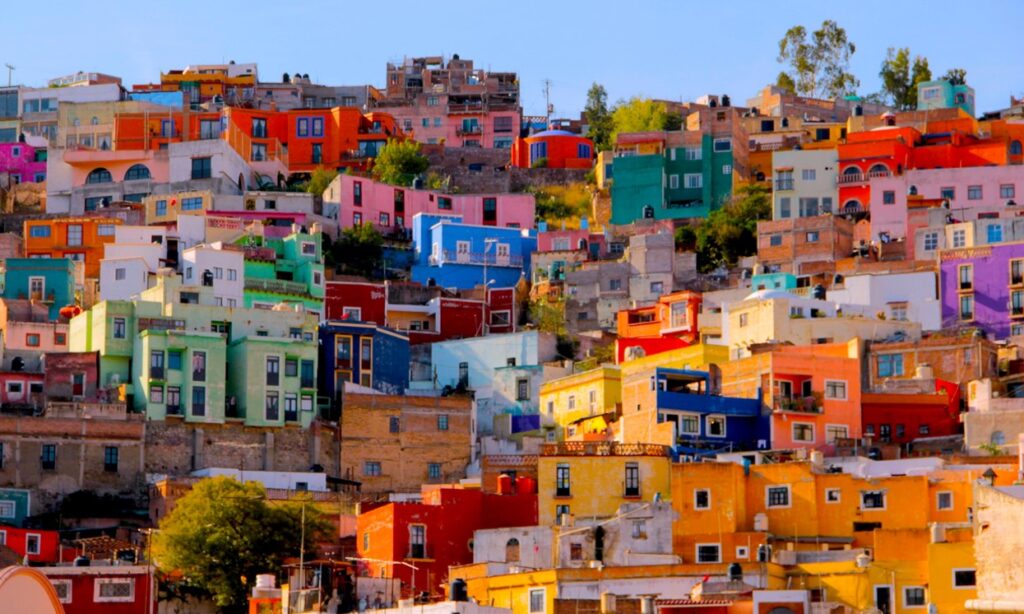 Mexique maison colorees
