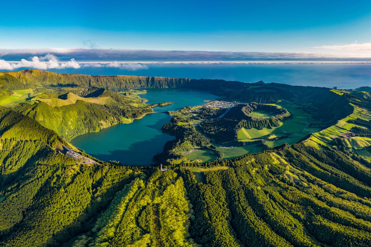 Açores Sao Miguel Miradouro da Vista do Rei
