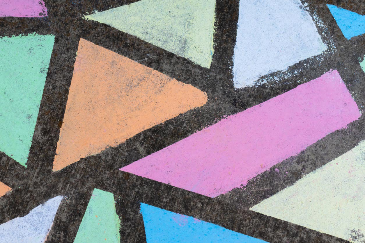 mosaiques faites a la craie