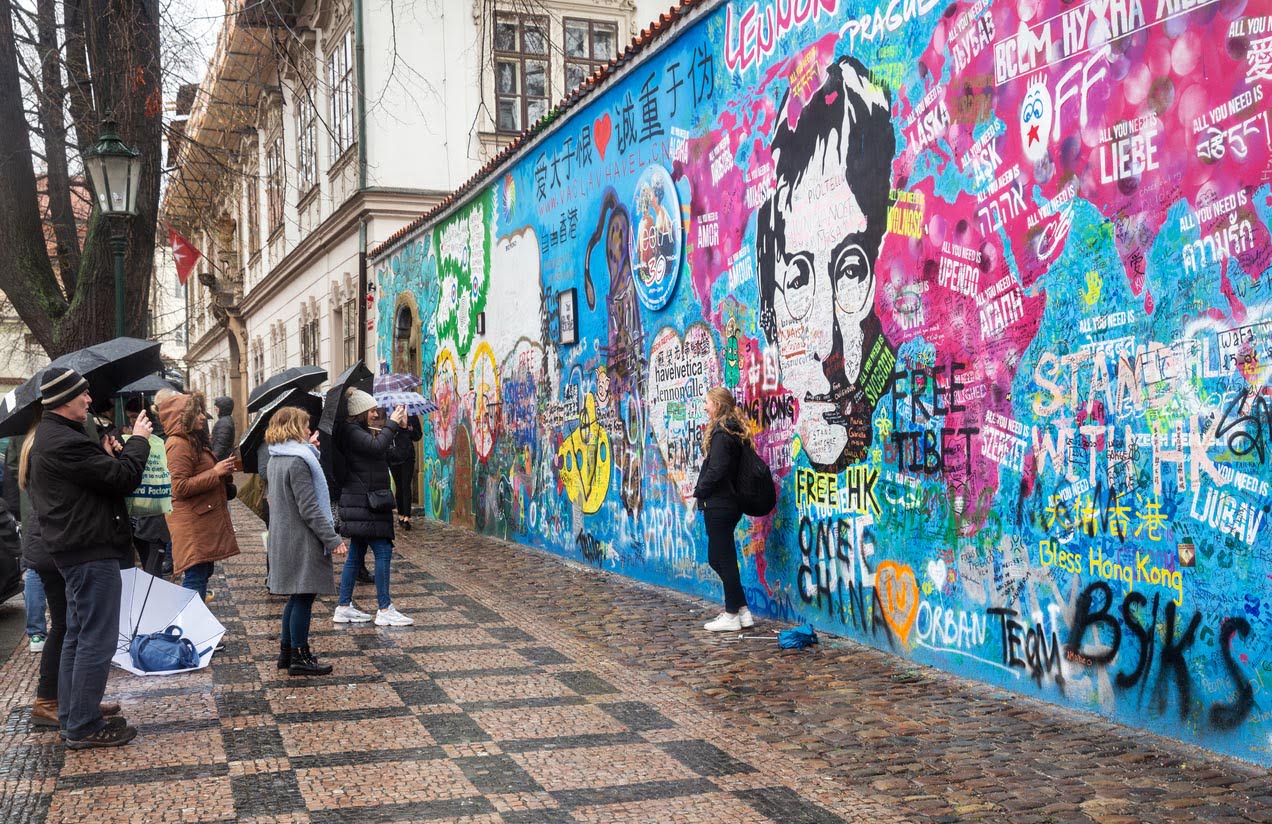 Le mur John Lennon Prague