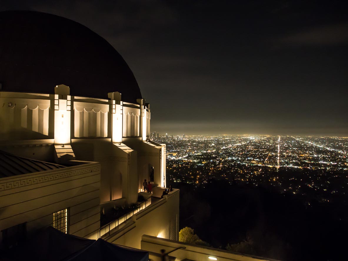 L’observatoire Griffith de nuit
