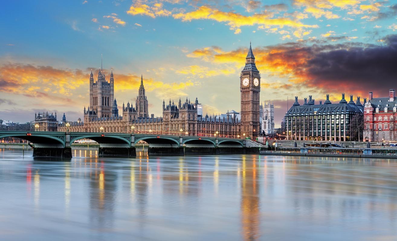 Londres au couché du soleil