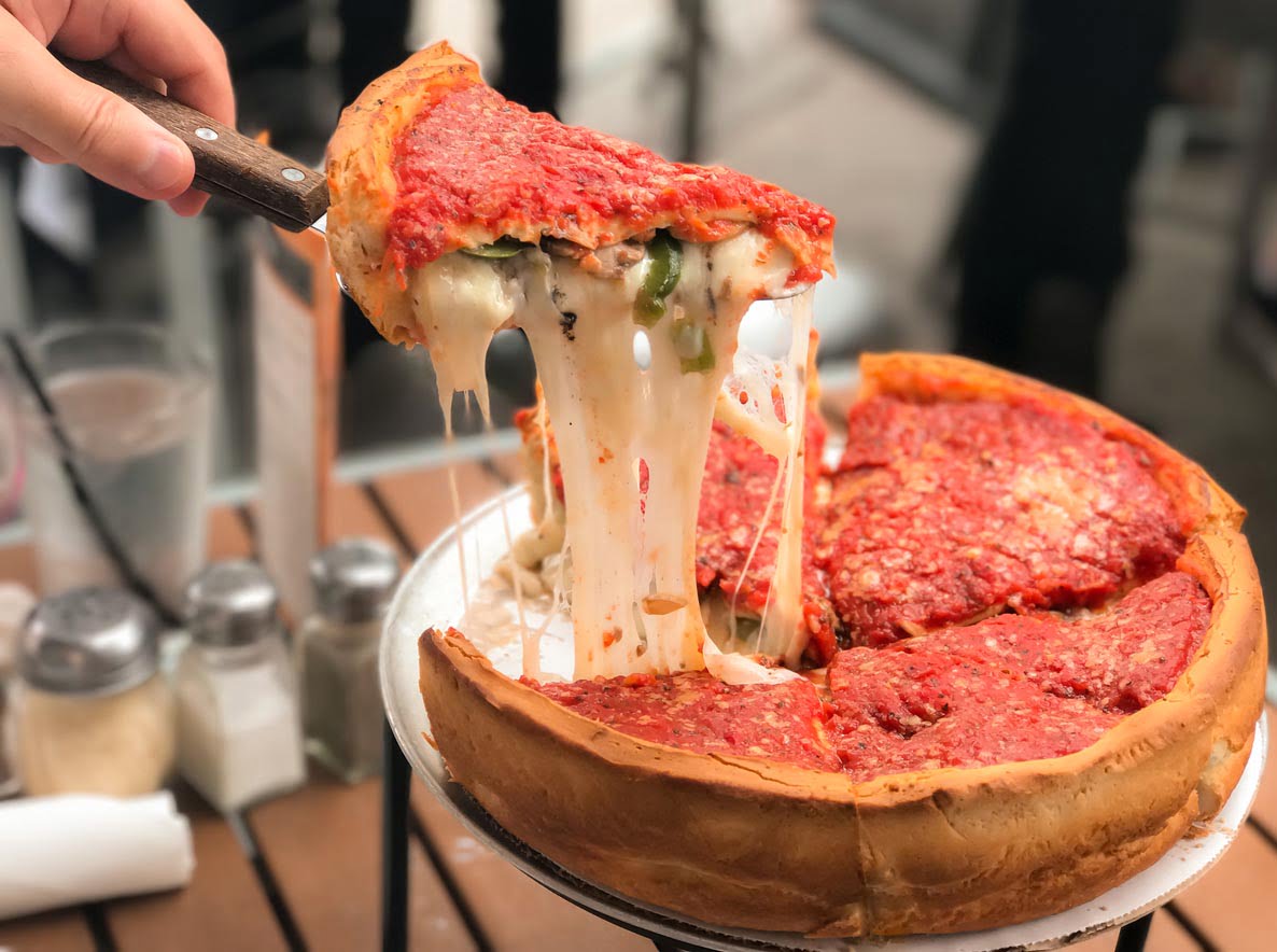 Pizza farcie à Chicago
