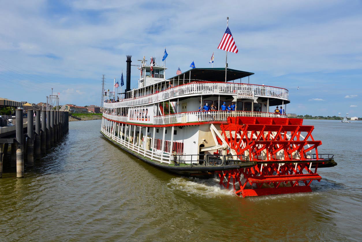 Bateau à vapeur sur le Mississippi 