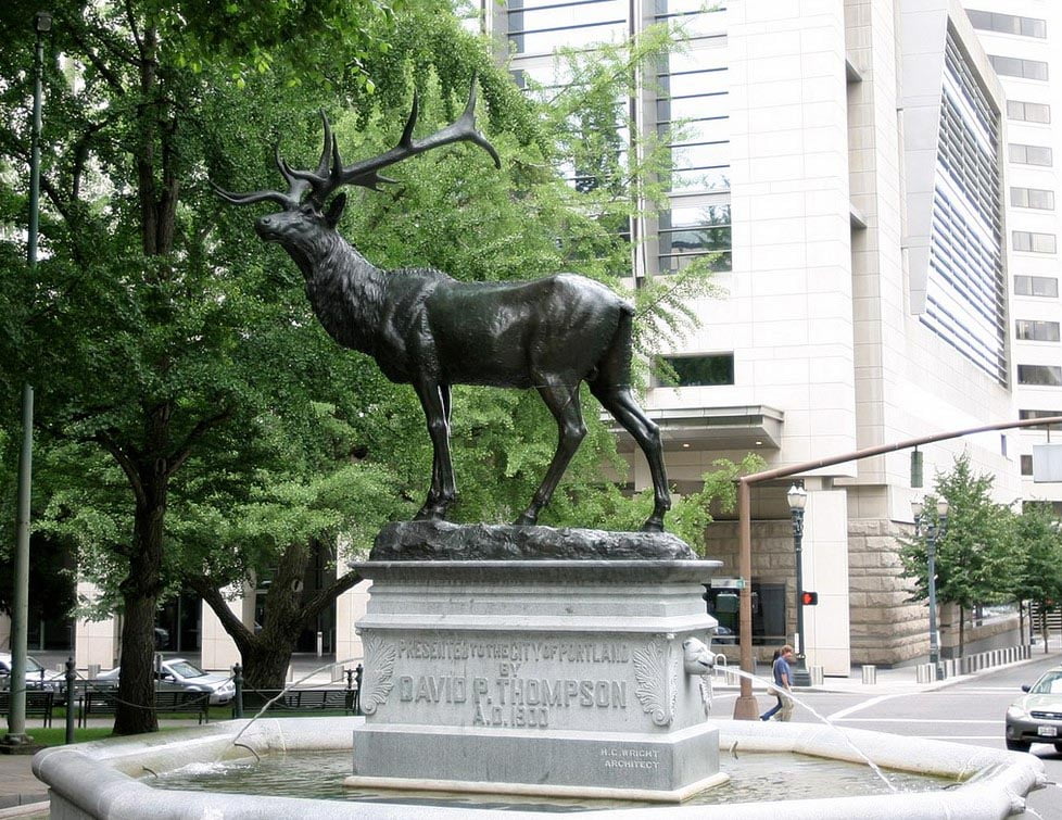 Portland Elk Statue
