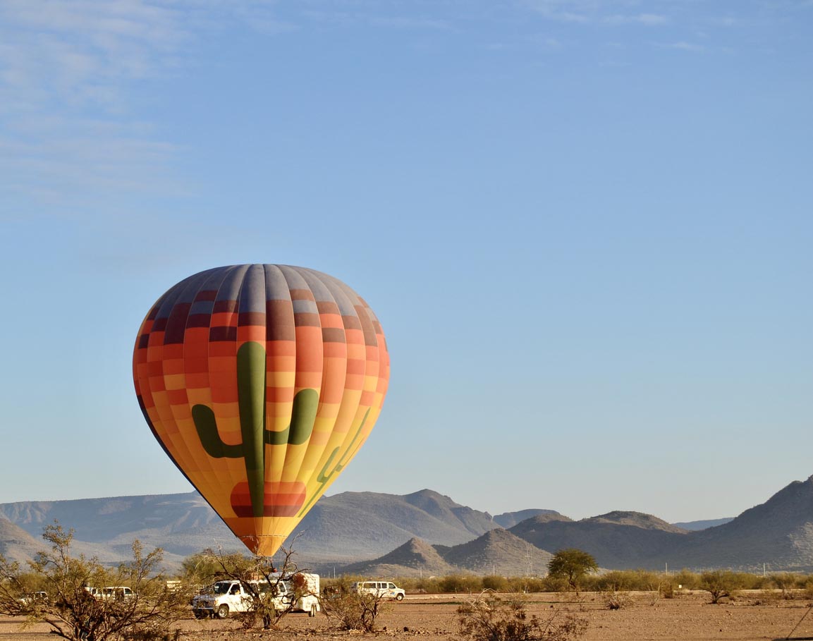 montgolfière dans l'arizona
