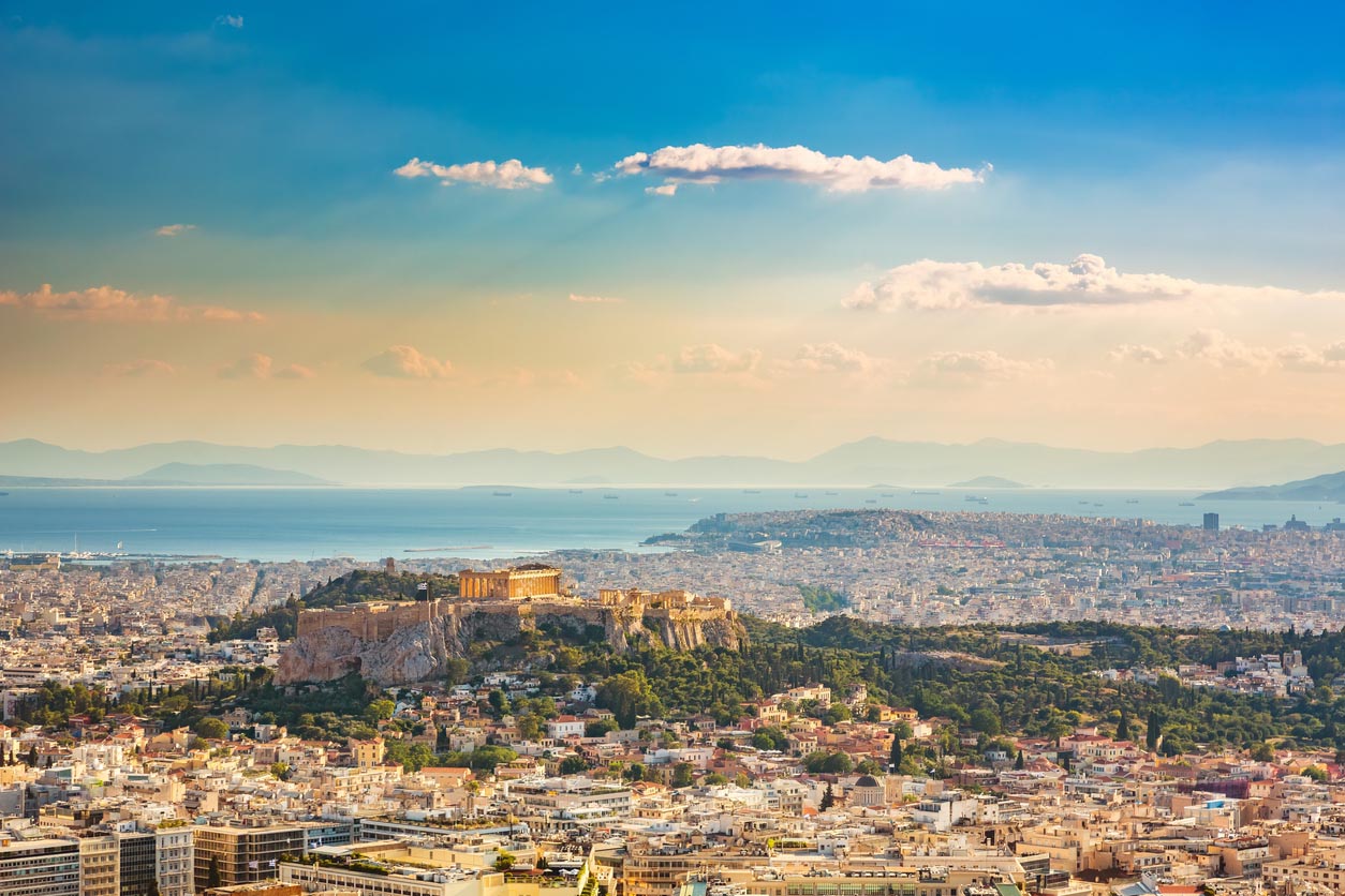 Panorama sur Athenes