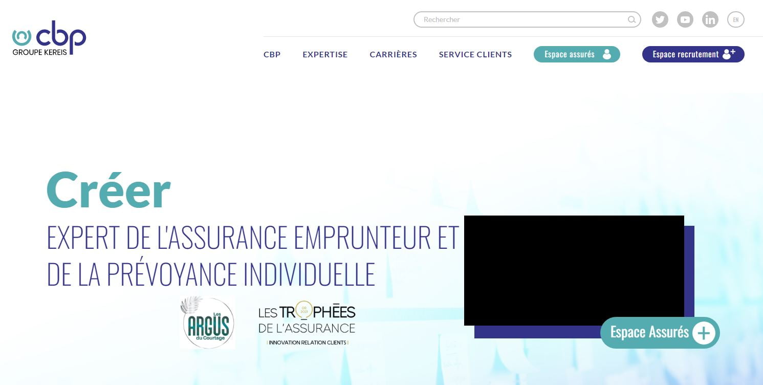 Capture écran Page Acceuil Site Internet De Cbp Solution