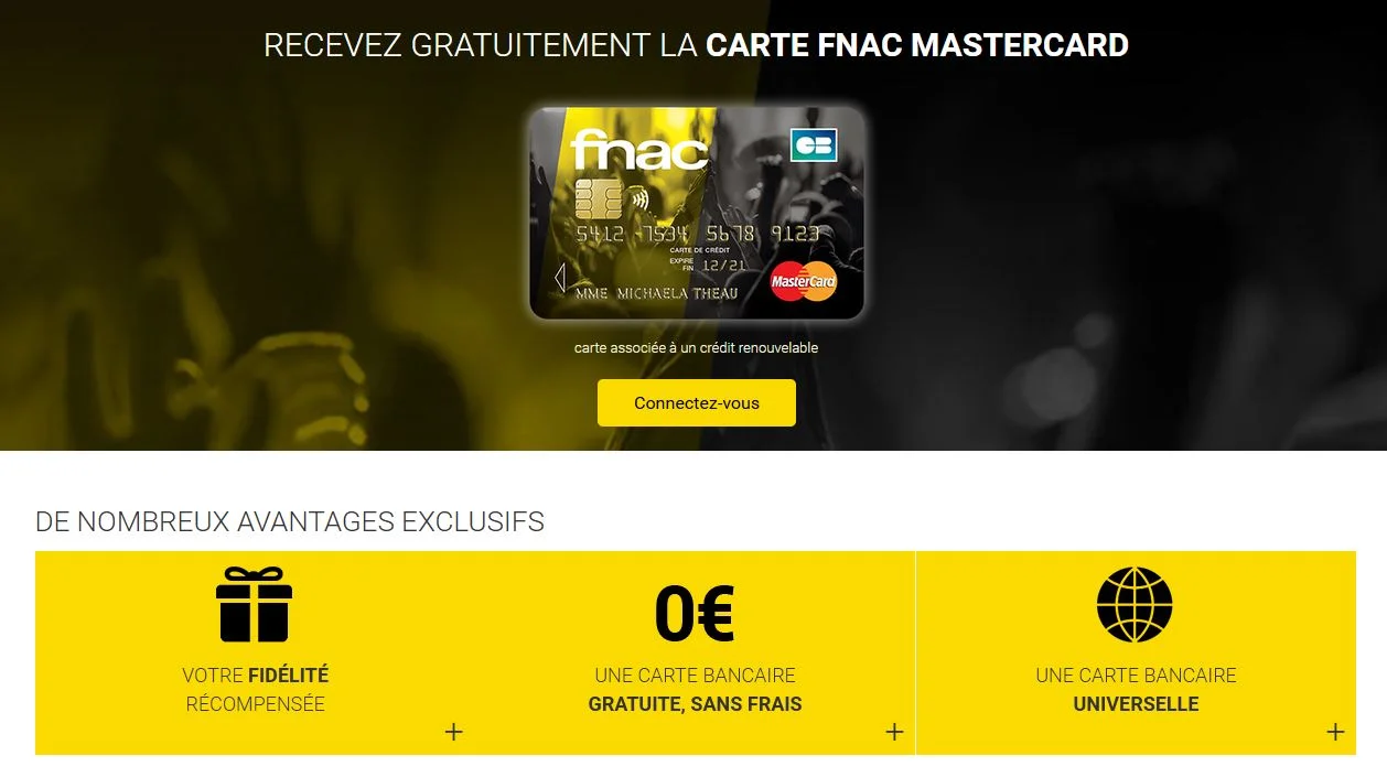 Carte Fnac Mastercard Capture