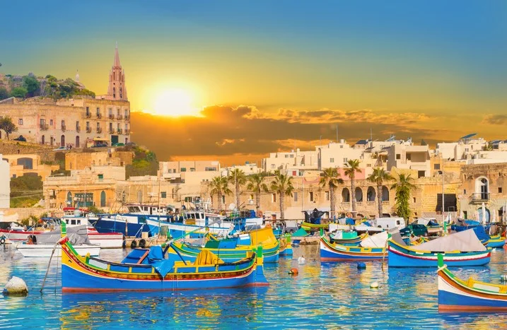 Coucher De Soleil à Malte