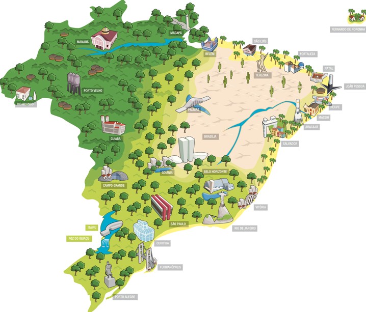 Carte Du Brésil