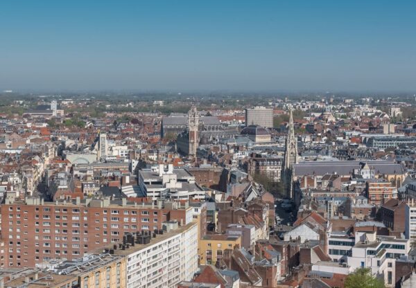 Lille Quartiers Vue Aerienne