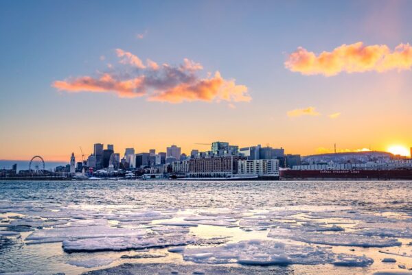 Quand Partir à Montreal, Vue Panoramique En Hiver