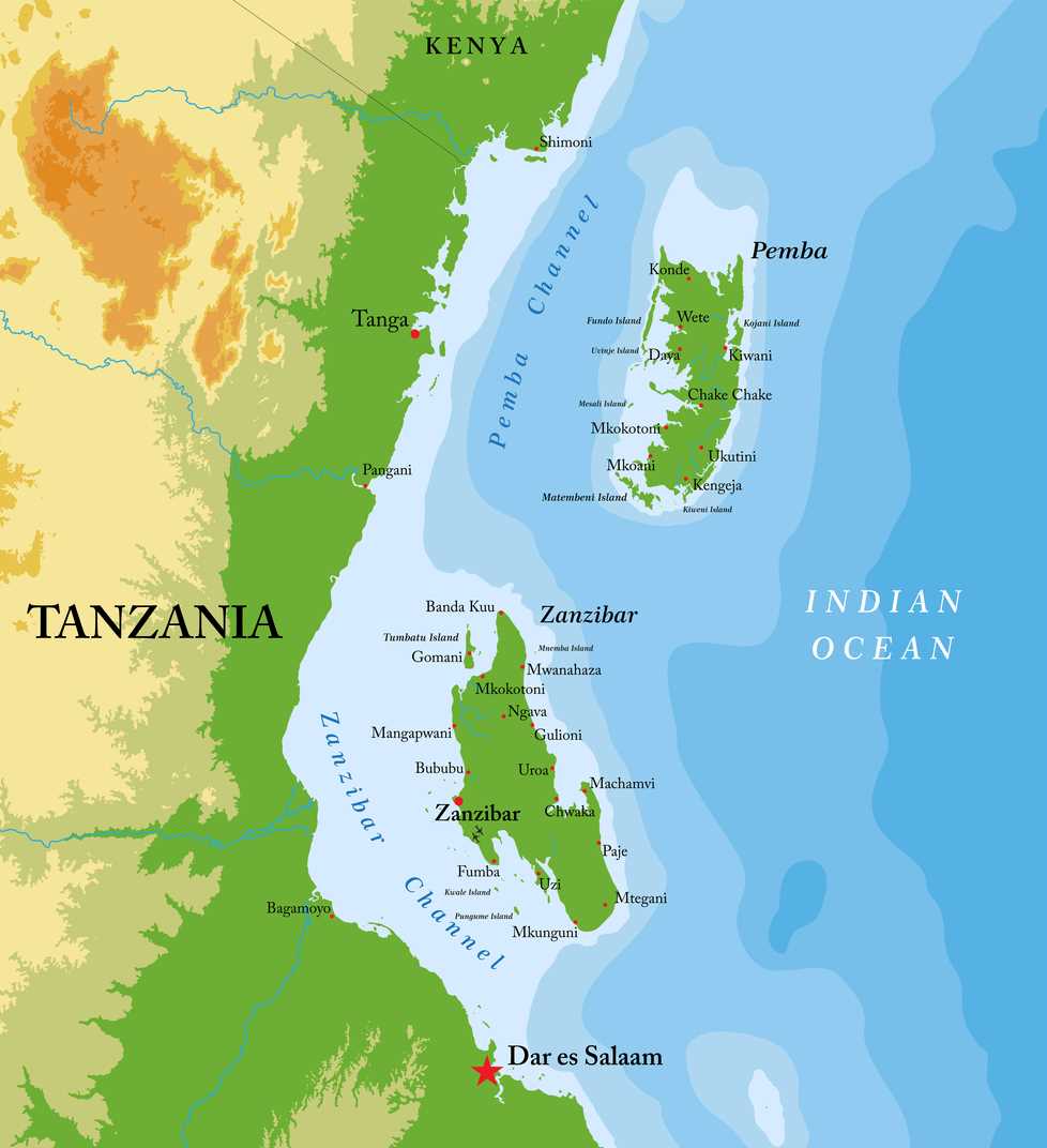 Où se trouve Zanzibar : géographie, carte, et situation de l'île